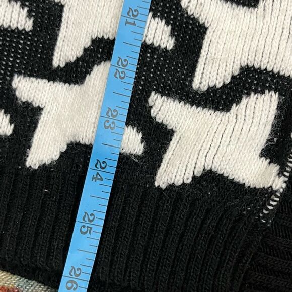 Vintage 90’s Cabin Creek Artsy Bold Print Acrylic Cardigan Sweater L - Picture 5 of 7